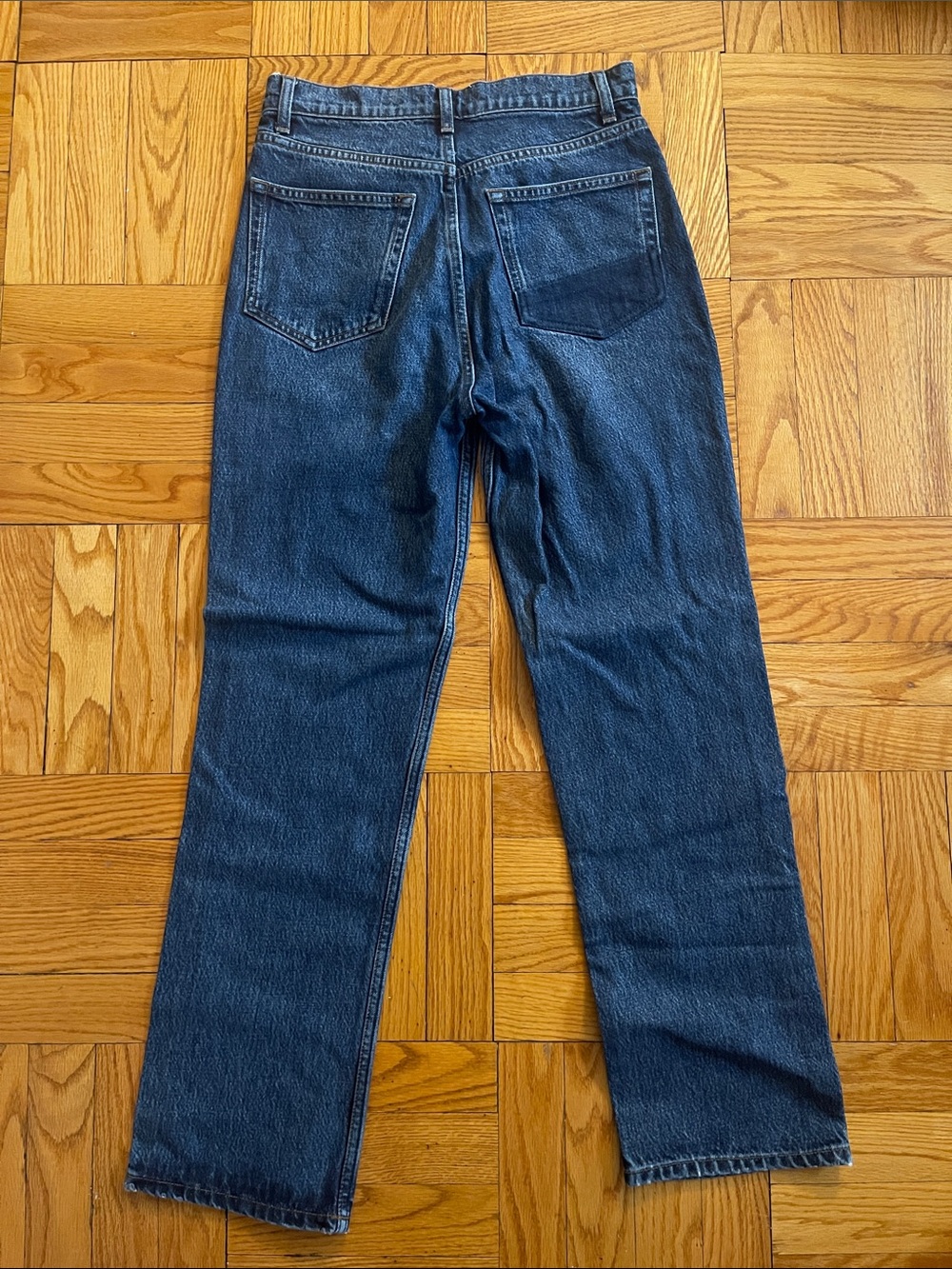 Reformation Cynthia Patch High Rise Straight Leg Jeans - Picture 11 of 11